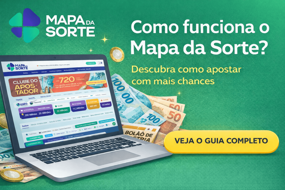 Como funciona o Mapa da Sorte? Guia completo para apostar com mais chances.