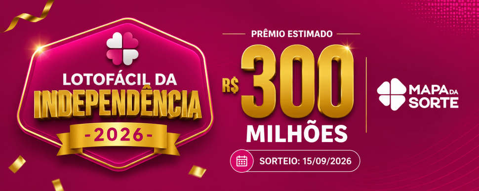 Lotofácil da Independência 2026: confira data, prêmio estimado e tudo o que você precisa saber.
