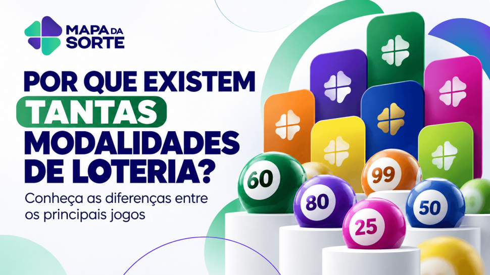 Por que existem tantas modalidades de loteria? Conheça as diferenças entre os principais jogos
