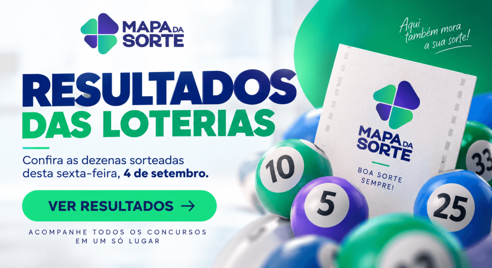 Resultados das Loterias de hoje, 4 de setembro: veja as dezenas sorteadas